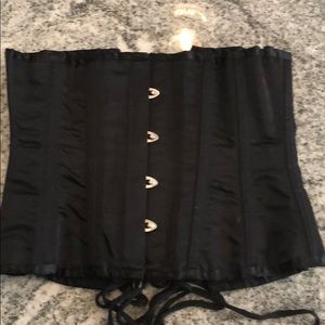 Steel boned underbust cotton-lined corset 22”